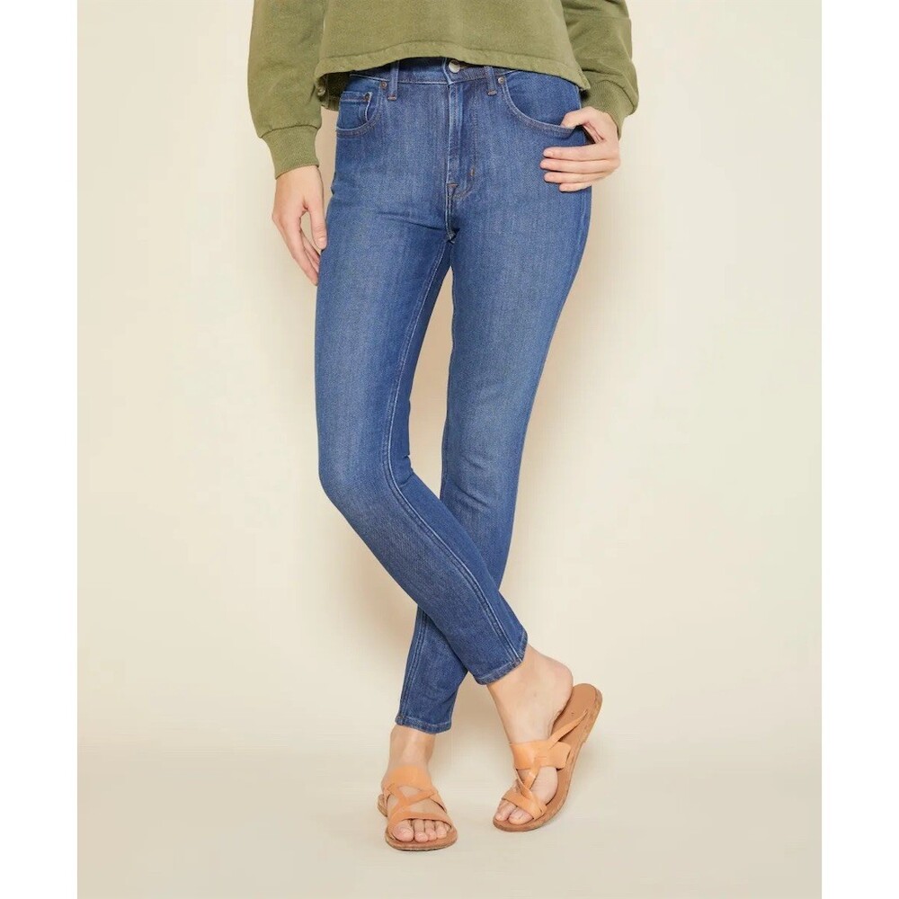 Outerknown SEA Jeans Womens Strand High Rise Skinny Indigo